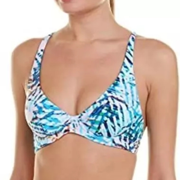PilyQ Blue Bikini Swimsuit Set NWT sz M - Picture 2 of 13